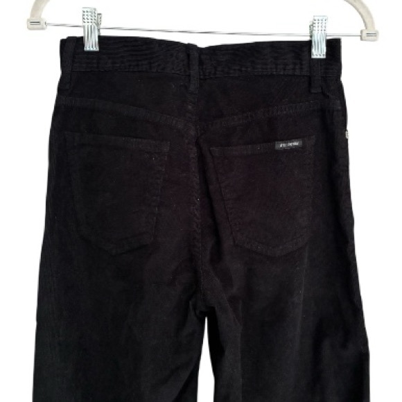 Eve Black Corduroy Wide-Leg Pants Size 26 - Picture 4 of 6